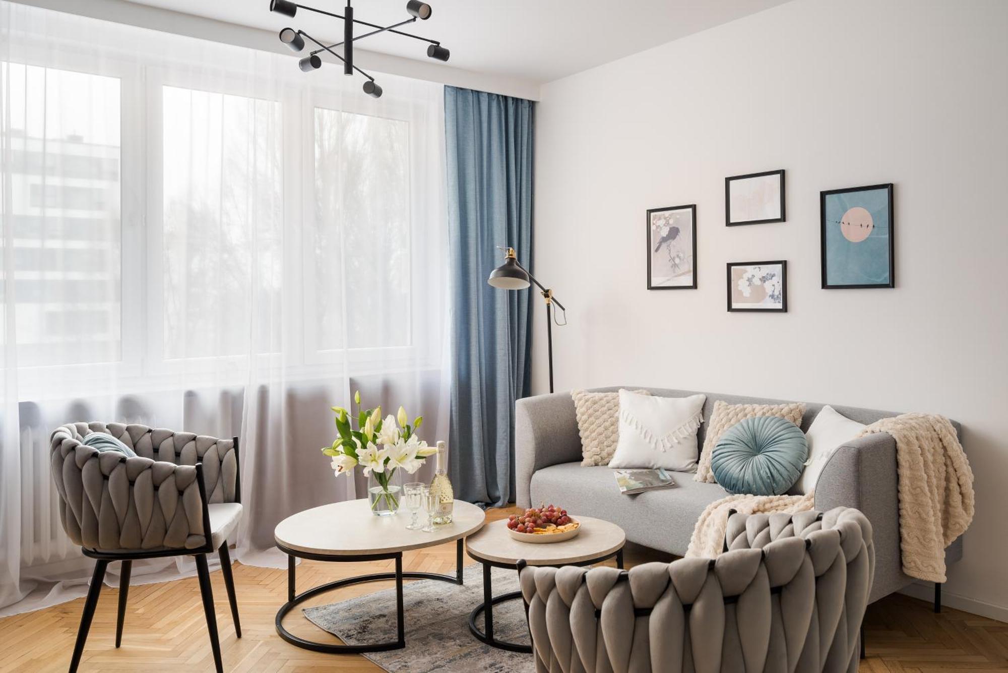 Pulawska Mokotow 2-bedroom & Living Room, Balcony & Free Parking On Site Apartament